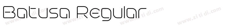 Batusa Regular字体转换